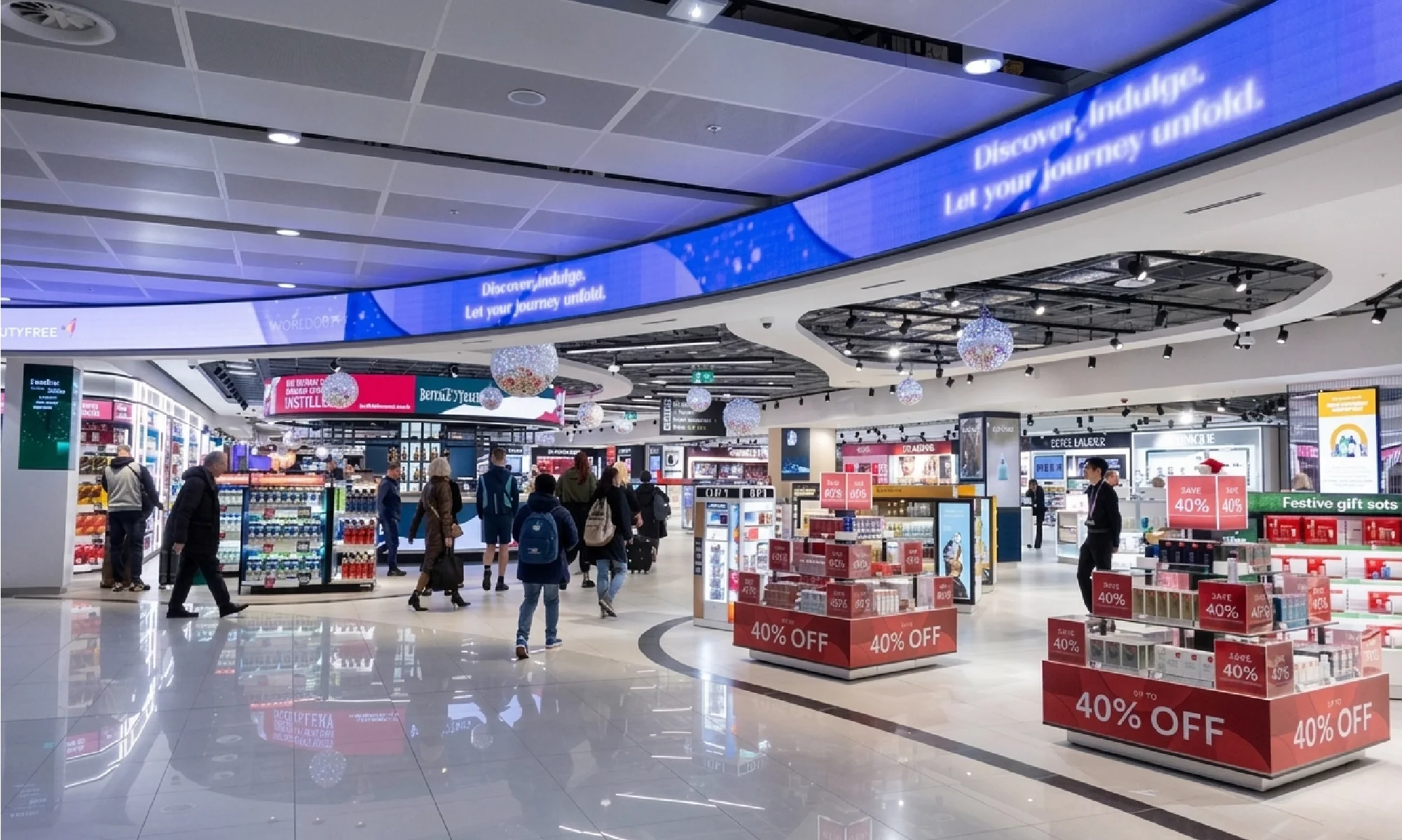 Waiting in Comfort Manchester Airport Terminal 2 Shops