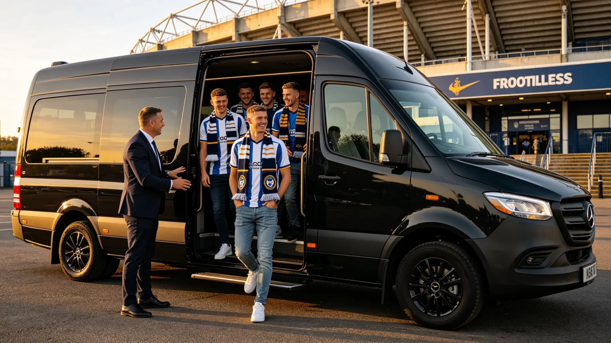 Group Taxi for Football Fans Travel Together, Arrive Together