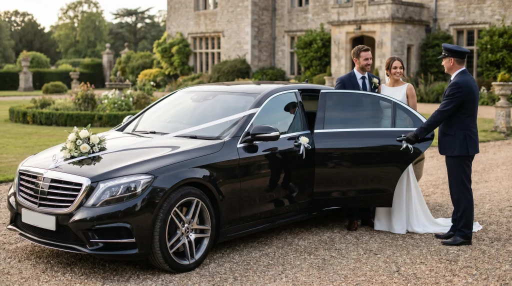 Luxury Wedding Car Rental for the Bride and Groom